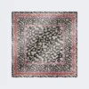 Patterned silk twill foulard, pink Patterned silk twill foulard, pink
