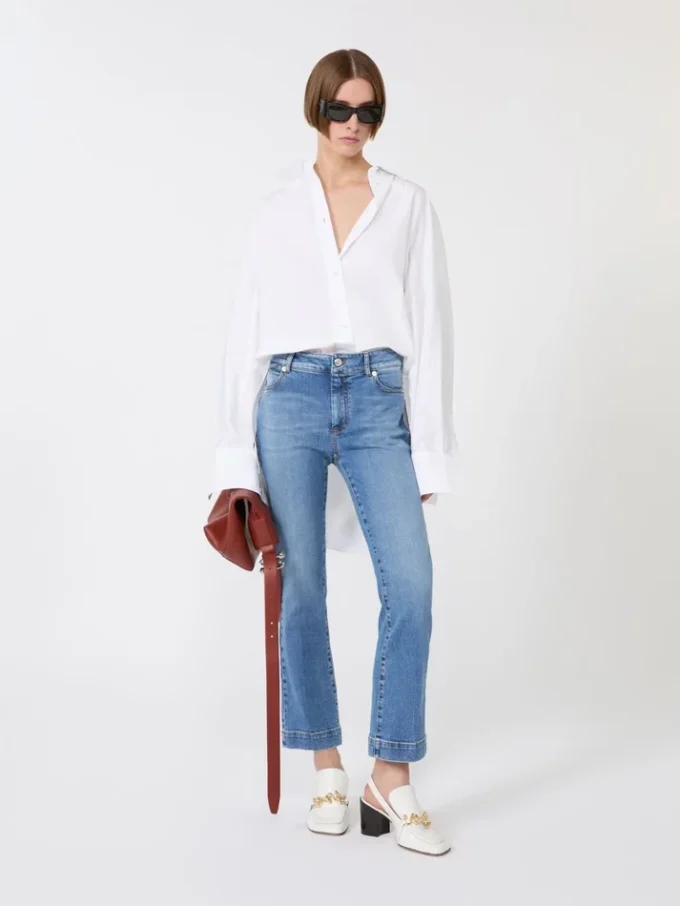 Perfect-fit low-rise mini flare trousers, ultramarine Perfect-fit low-rise mini flare trousers, ultramarine