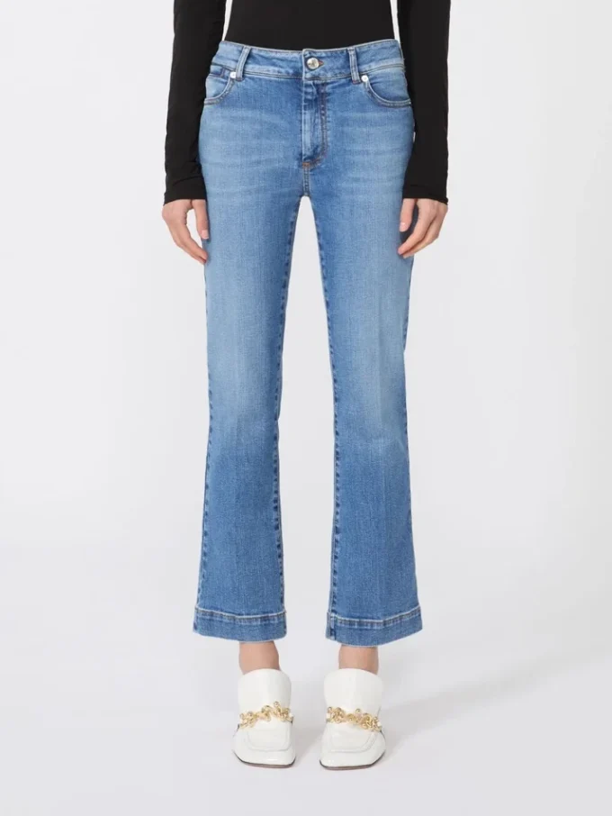 Perfect-fit low-rise mini flare trousers, ultramarine Perfect-fit low-rise mini flare trousers, ultramarine