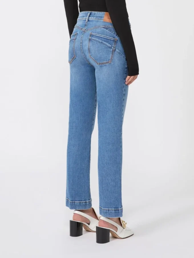 Perfect-fit low-rise mini flare trousers, ultramarine Perfect-fit low-rise mini flare trousers, ultramarine