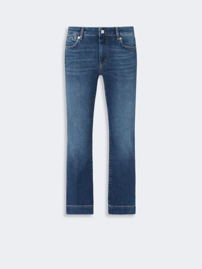 Perfect-fit low-rise mini flare trousers, ultramarine Perfect-fit low-rise mini flare trousers, ultramarine