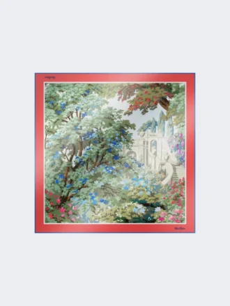 Printed silk foulard, antique rose