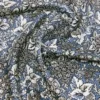 Printed silk foulard, china blue Printed silk foulard, china blue