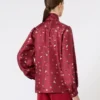Printed silk pussy-bow shirt, red Printed silk pussy-bow shirt, red