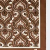 Printed silk square foulard, caramel Printed silk square foulard, caramel