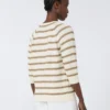 Pure cotton sweater, silk