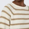 Pure cotton sweater, silk