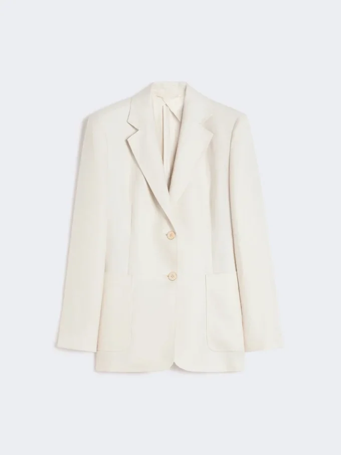 Pure linen blazer, beige