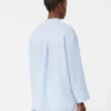Pure linen shirt, light blue