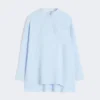 Pure linen shirt, light blue