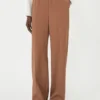 Pure woollen cloth trousers, tobacco Pure woollen cloth trousers, tobacco