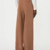 Pure woollen cloth trousers, tobacco Pure woollen cloth trousers, tobacco