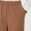 Pure woollen cloth trousers, tobacco Pure woollen cloth trousers, tobacco