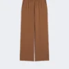 Pure woollen cloth trousers, tobacco Pure woollen cloth trousers, tobacco