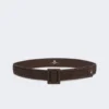 Raffia effect belt, dark brown Raffia effect belt, dark brown