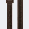 Raffia effect belt, dark brown Raffia effect belt, dark brown