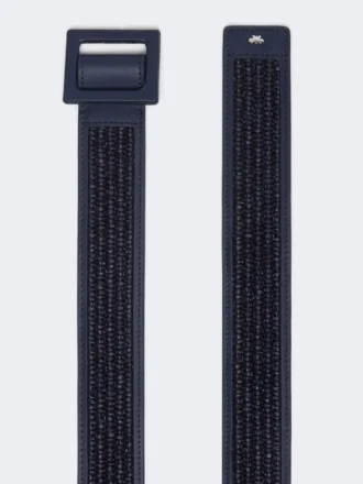 Raffia effect belt, ultramarine