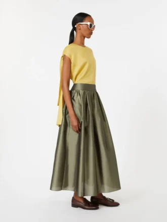 Ramie canvas blouse, bright yellow Ramie canvas blouse, bright yellow