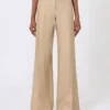 Regular-cut trousers in linen basketweave, camel Regular-cut trousers in linen basketweave, camel
