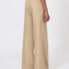 Regular-cut trousers in linen basketweave, camel Regular-cut trousers in linen basketweave, camel