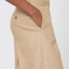 Regular-cut trousers in linen basketweave, camel Regular-cut trousers in linen basketweave, camel