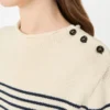 Relaxed-fit cotton sweater, navy