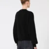 Relaxed-fit wool and cashmere sweater, black Relaxed-fit wool and cashmere sweater, black