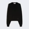 Relaxed-fit wool and cashmere sweater, black Relaxed-fit wool and cashmere sweater, black