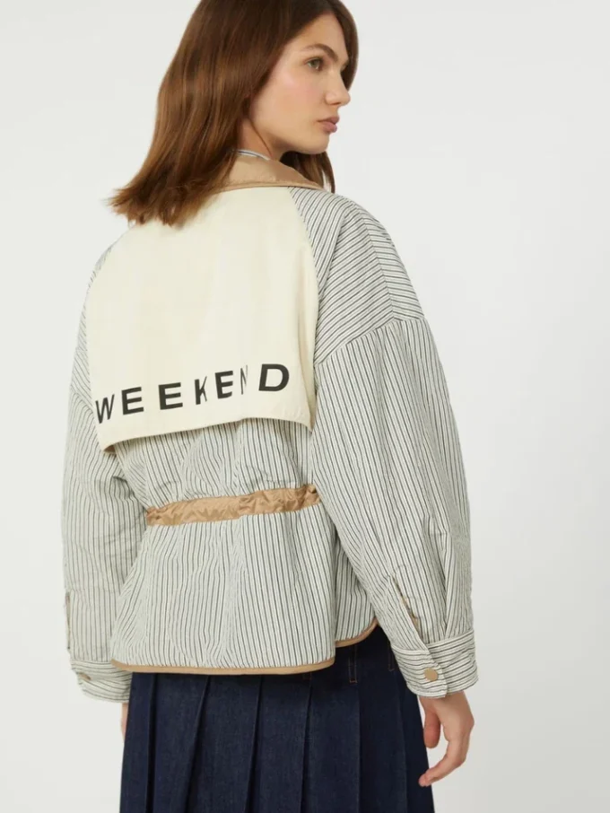 Reversible padded jacket in water-repellent canvas, hazelnut brown Reversible padded jacket in water-repellent canvas, hazelnut brown