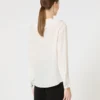 Ruffled silk blouse, silk