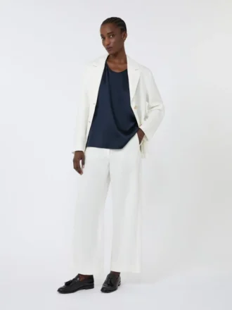 Satin top, midnightblue