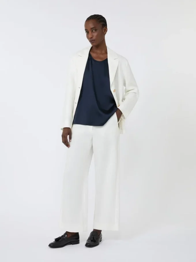 Satin top, midnightblue