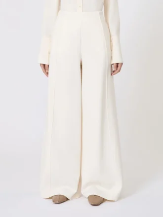 Scuba jersey trousers, ivory Scuba jersey trousers, ivory