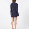 Short, contoured gabardine dress , midnightblue Short, contoured gabardine dress , midnightblue