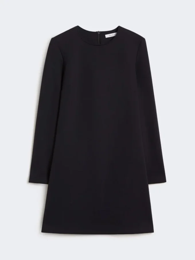 Short scuba jersey dress, ultramarine