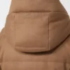 Short water-repellent canvas and camel down jacket, camel Short water-repellent canvas and camel down jacket, camel