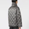 Short water-repellent canvas down jacket, dark grey Short water-repellent canvas down jacket, dark grey