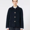 Short wool and cashmere jacket, midnightblue Short wool and cashmere jacket, midnightblue