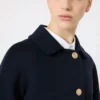 Short wool and cashmere jacket, midnightblue Short wool and cashmere jacket, midnightblue