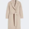 Short wool coat, beige pink Short wool coat, beige pink