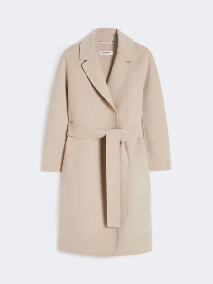 Short wool coat, beige pink Short wool coat, beige pink