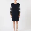 Short wool dress, ultramarine Short wool dress, ultramarine