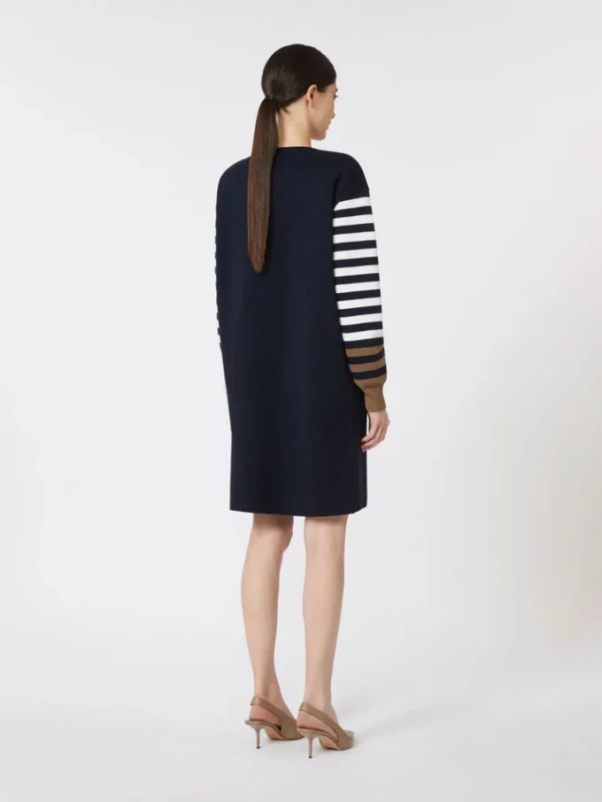 Short wool dress, ultramarine Short wool dress, ultramarine