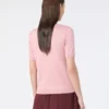 Silk and cotton jumper, pink