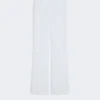 Slim-fit crepe canvas trousers, optical white Slim-fit crepe canvas trousers, optical white