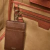 Small leather marine bag, rust