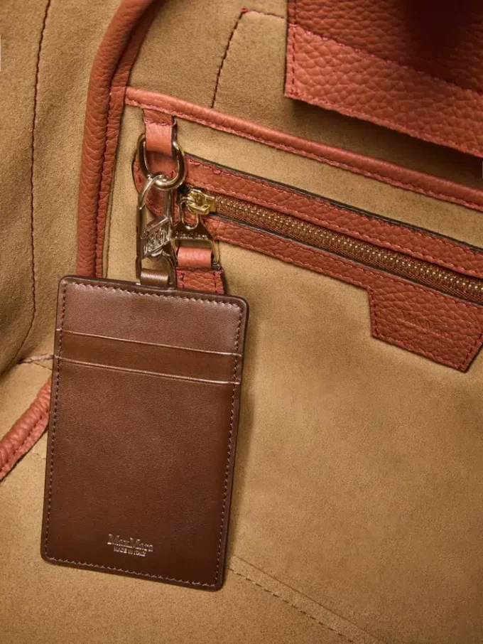 Small leather marine bag, rust