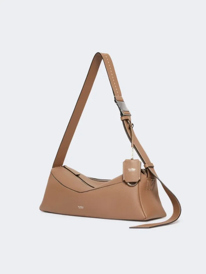Small leather shoulder bag, brown