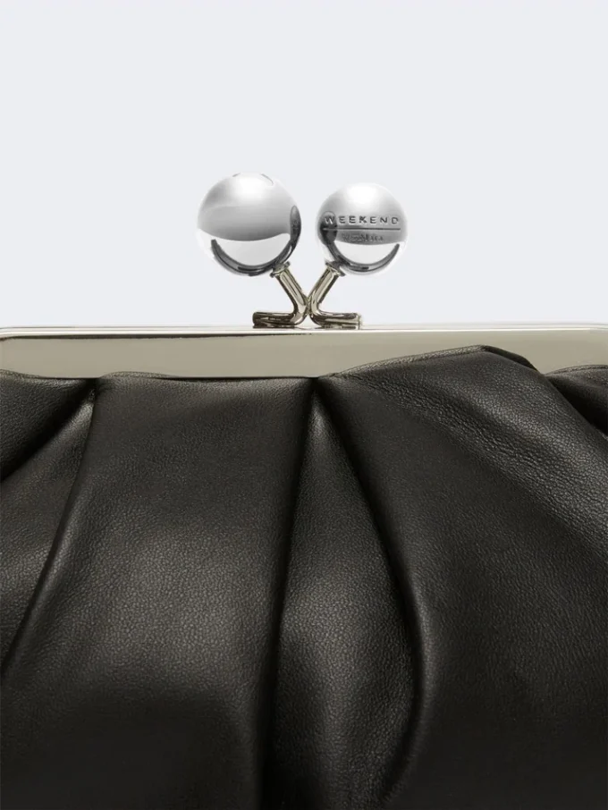 Small sheepskin pasticcino bag, black Small sheepskin pasticcino bag, black