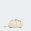 Small sheepskin pasticcino bag, ivory